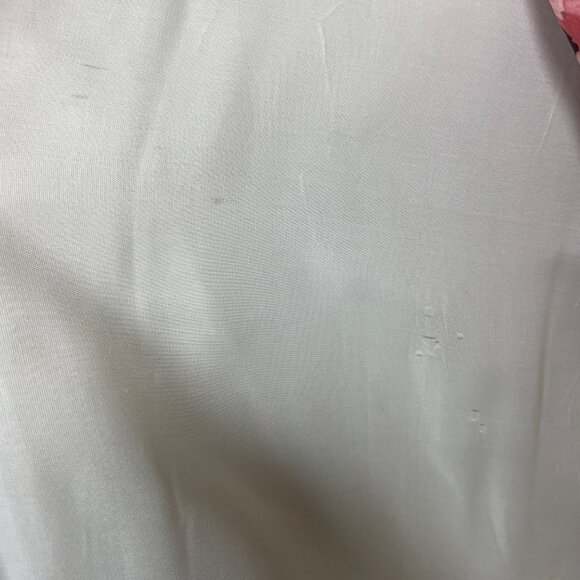 Vintage 70s Chessa Davis Skirt Maxi Hippie Floral Fringe Trim Peasant Pink Retro - Picture 11 of 15